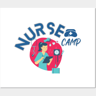 Nurse camp T shirt Posters and Art